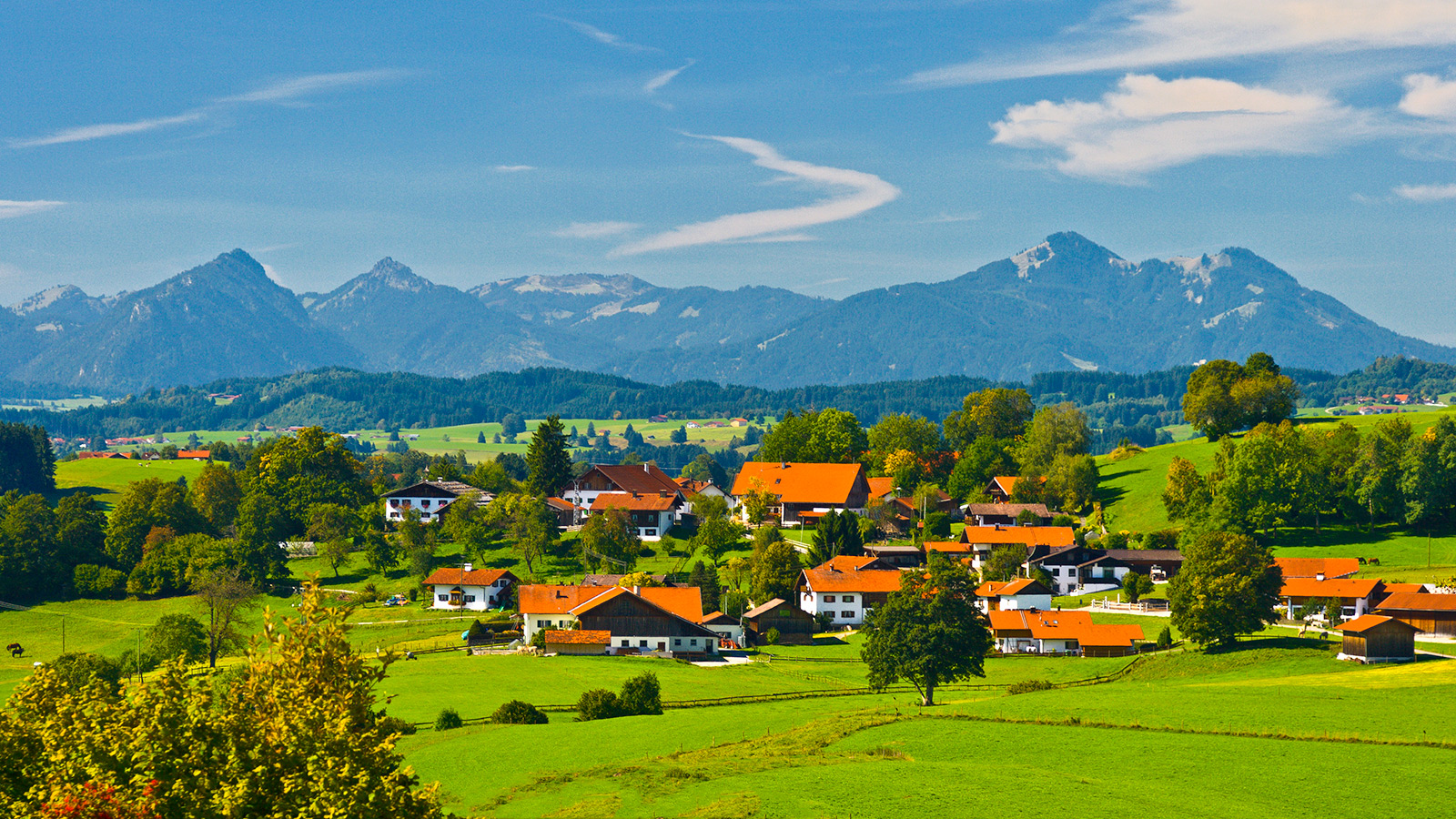 Blick in die Allgäuer Bergwelt